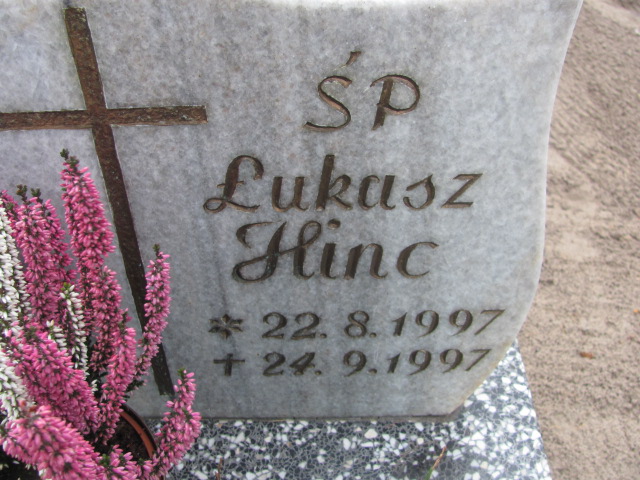 Łukasz Hinc 1997 Pogódki - Grobonet - Wyszukiwarka osób pochowanych