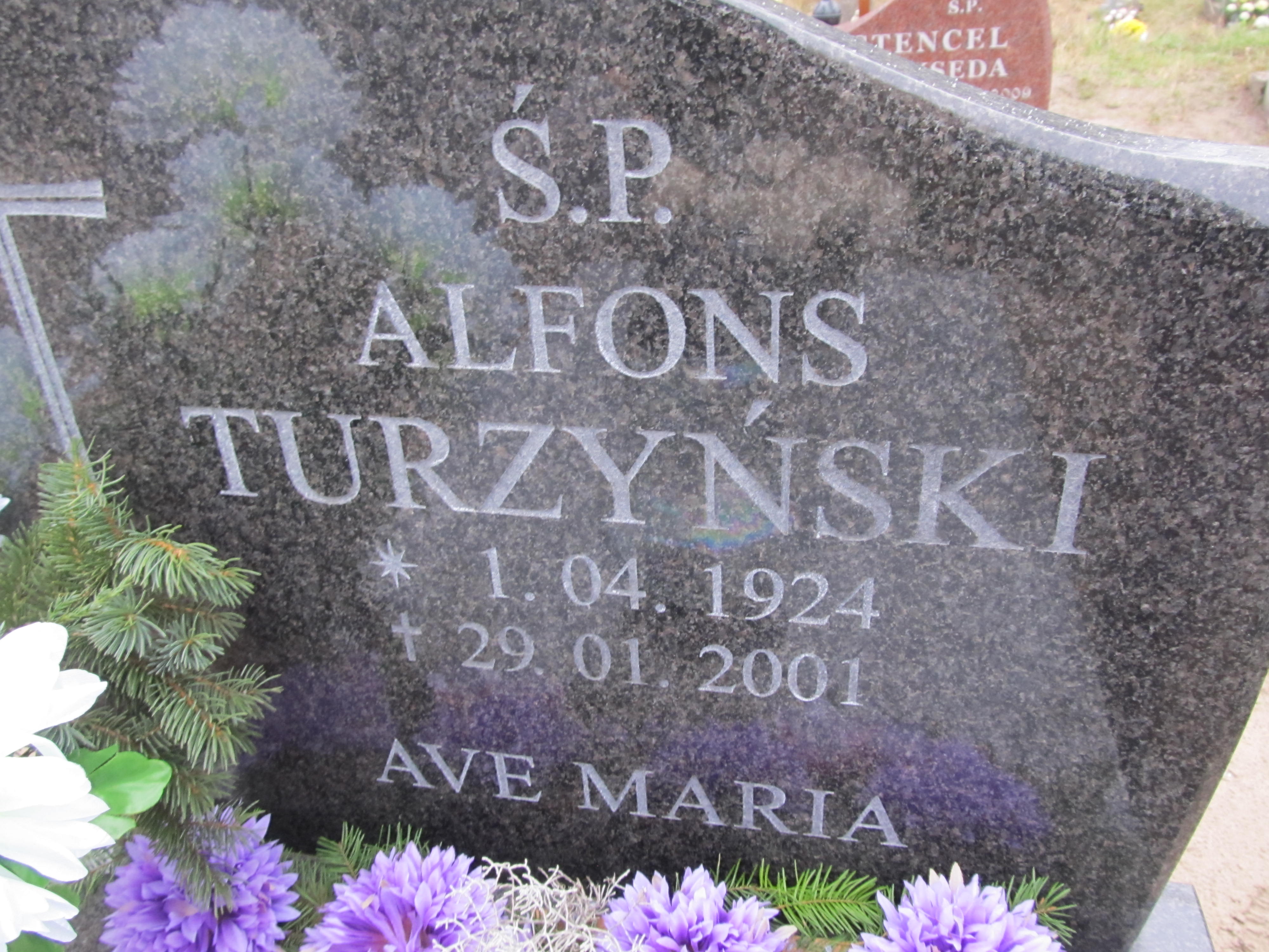 Alfons Turzyński 1929 Pogódki - Grobonet - Wyszukiwarka osób pochowanych