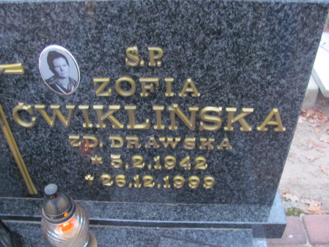 Zofia Ćwiklińska  1942 Pogódki - Grobonet - Wyszukiwarka osób pochowanych