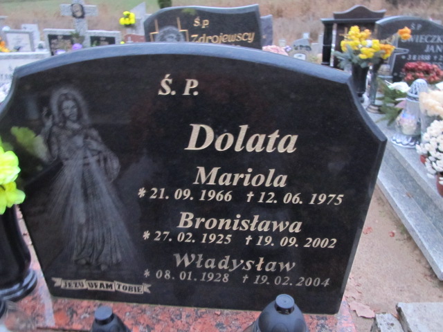 Mariola Dolata 1966 Pogódki - Grobonet - Wyszukiwarka osób pochowanych