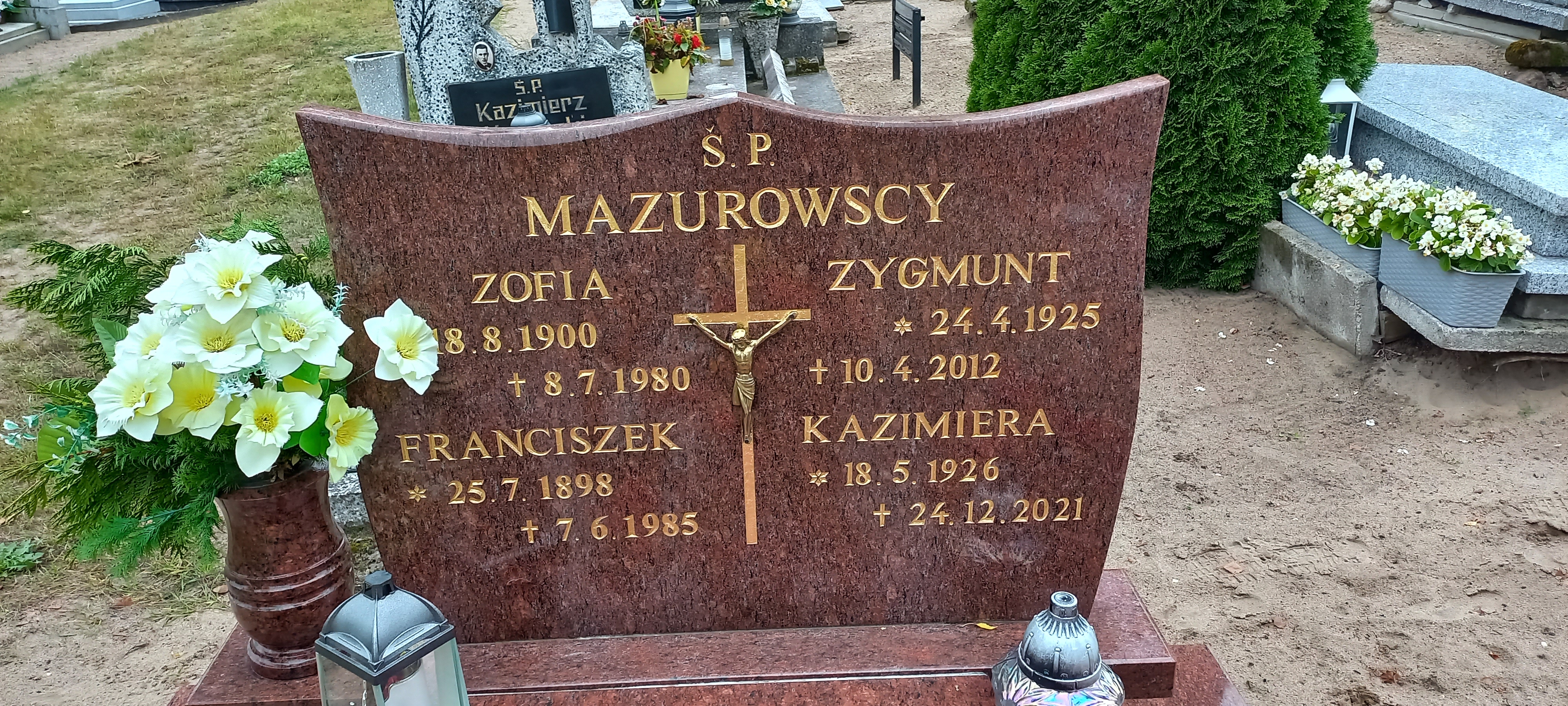 Grób Kazimiera Mazurowska