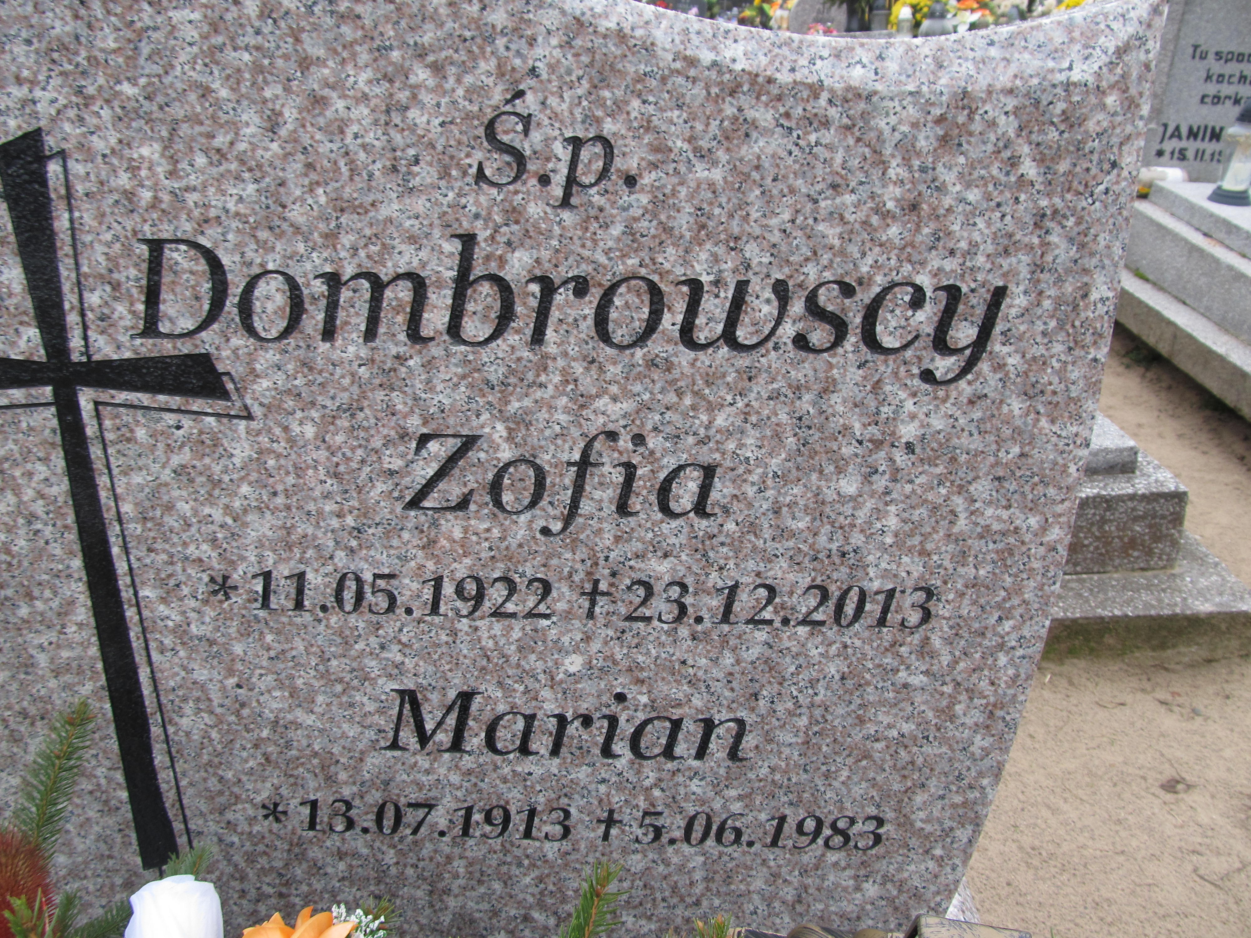 Zofia Dombrowska 1922 Pogódki - Grobonet - Wyszukiwarka osób pochowanych