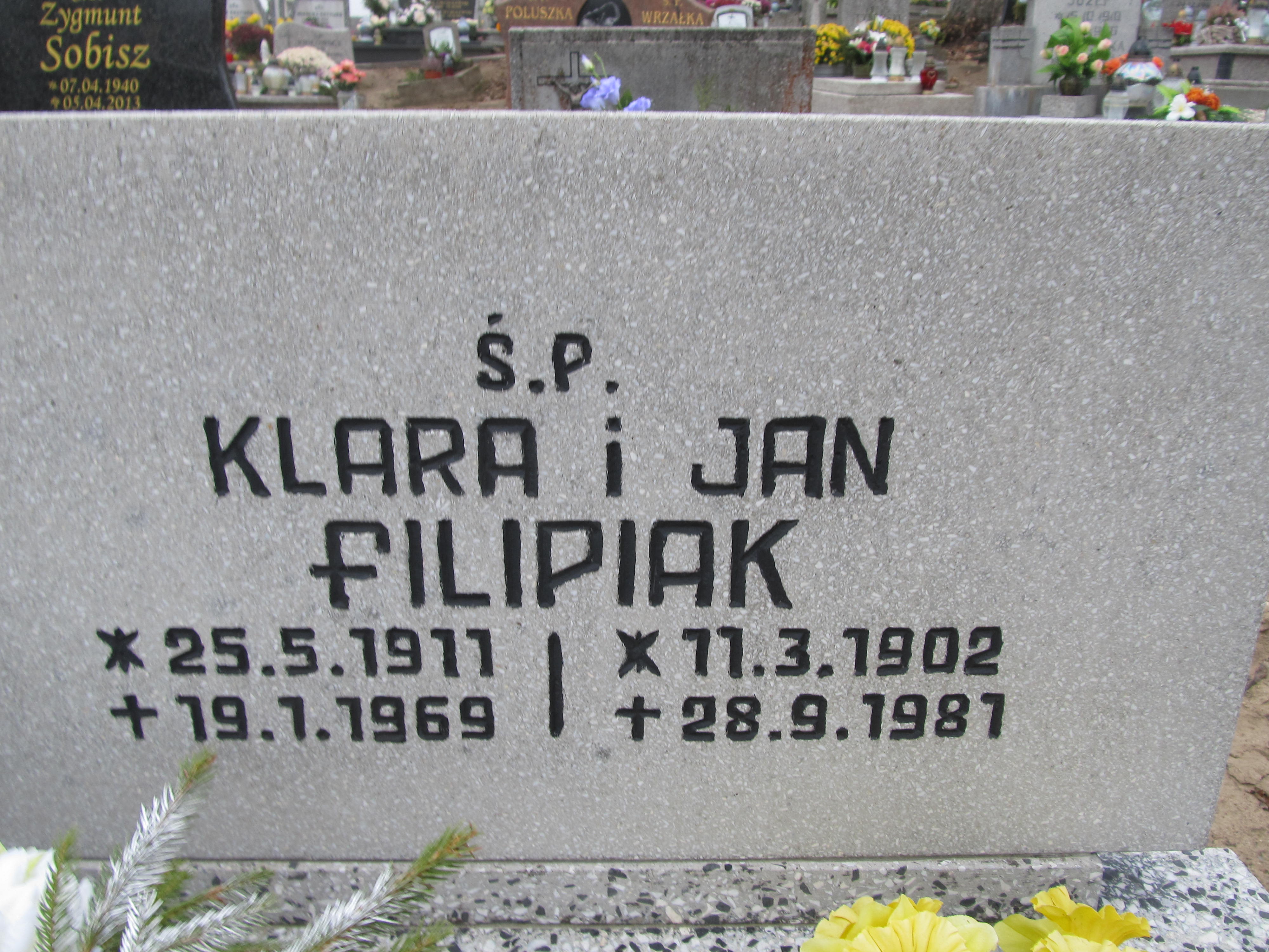 Klara Filipiak 1911 Pogódki - Grobonet - Wyszukiwarka osób pochowanych
