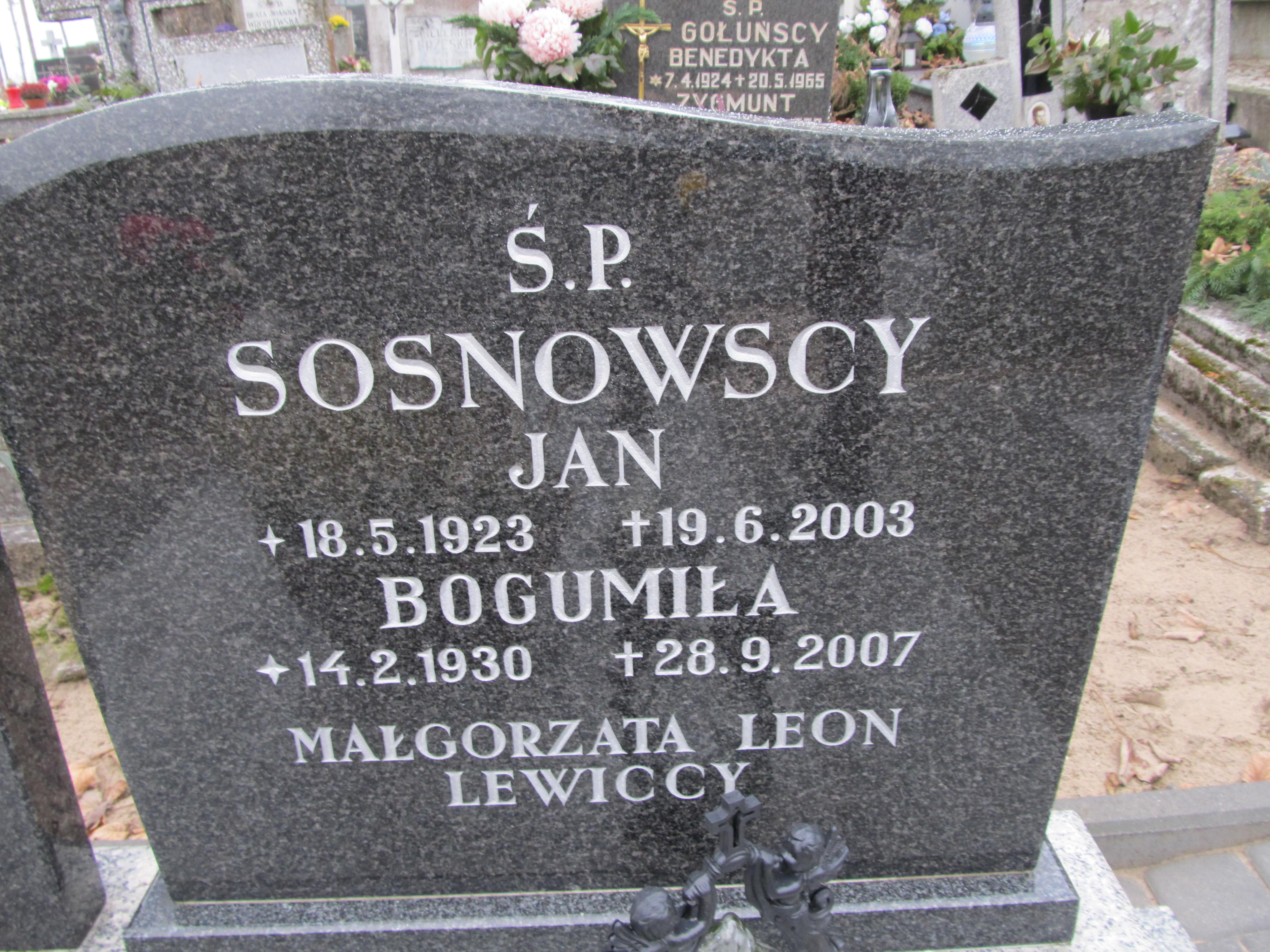Jan Sosnowski 1923 Pogódki - Grobonet - Wyszukiwarka osób pochowanych