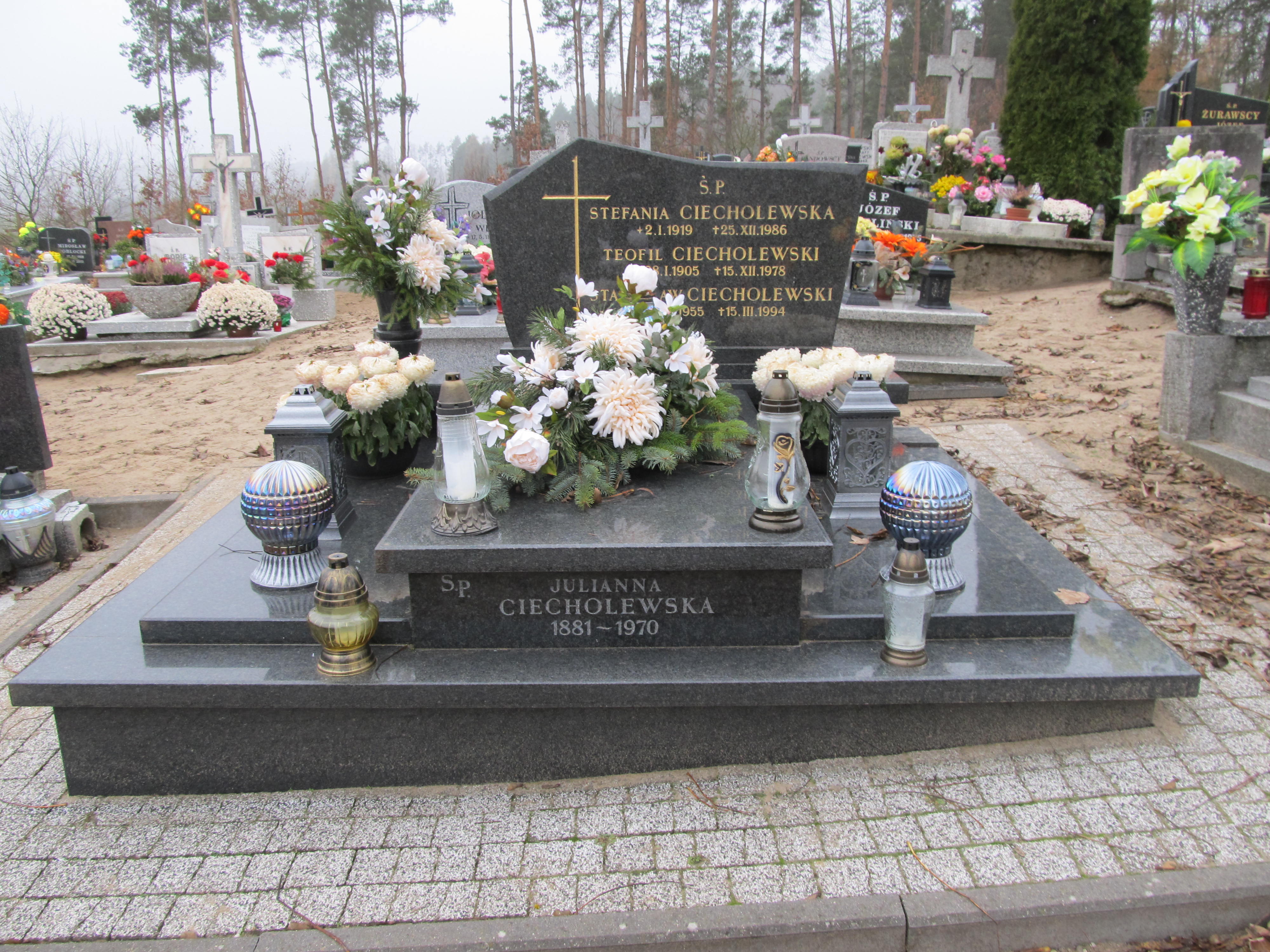 Grób Stefania Ciecholewska