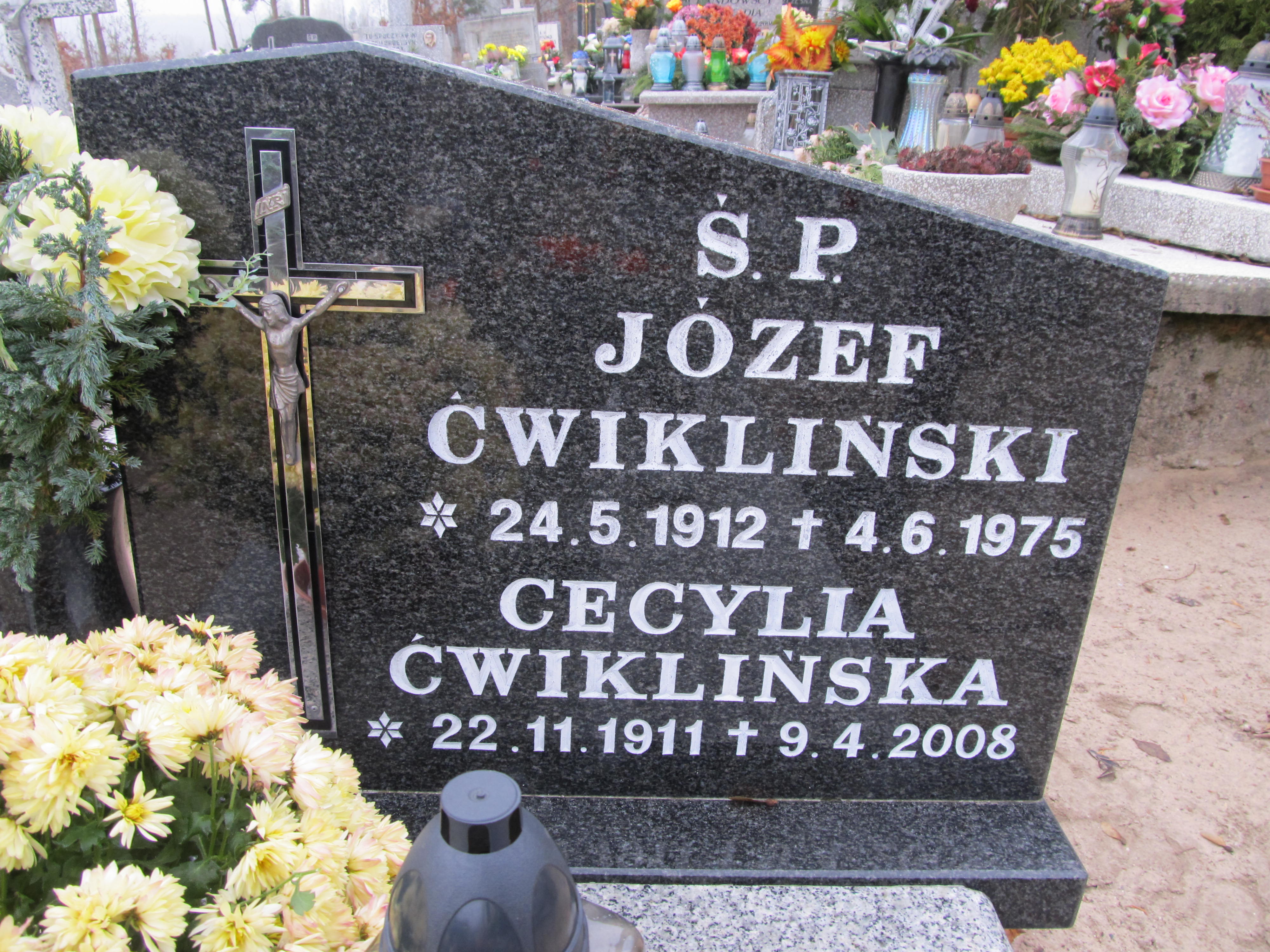 Józef Ćwikliński 1912 Pogódki - Grobonet - Wyszukiwarka osób pochowanych